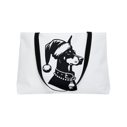 Santa Paws Doberman Weekender Tote Bag