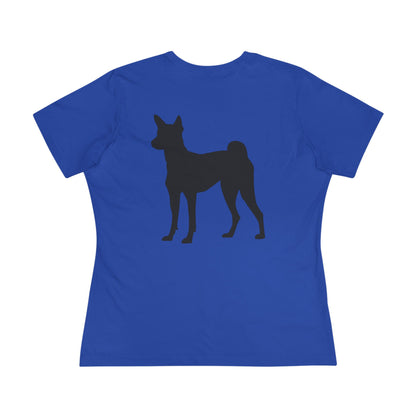 Basenji Silhouette Women's Short Sleeve Crewneck Tee