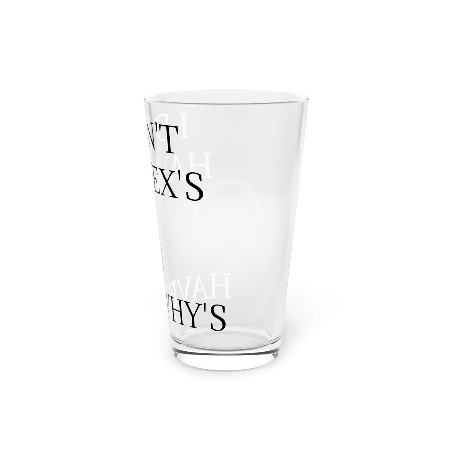 X's And Y's Drinking Glass