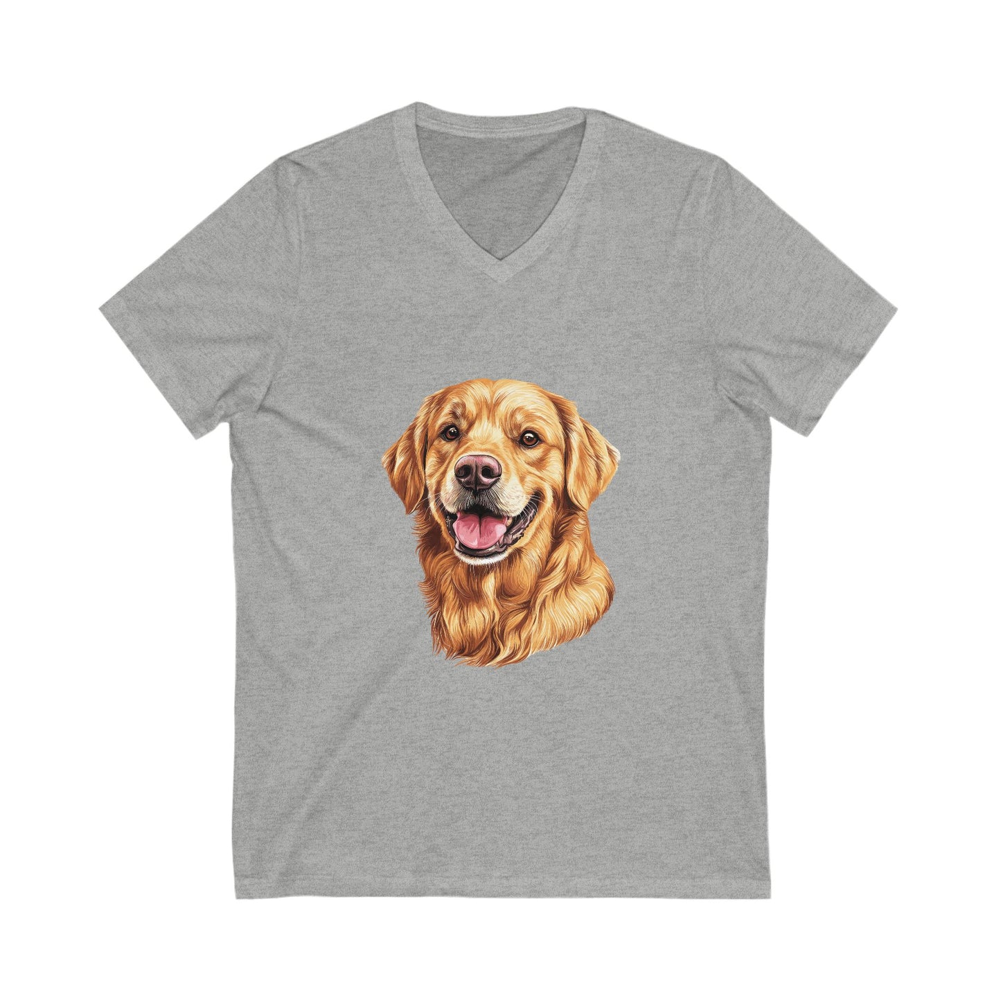Golden Head Unisex Short Sleeve V-Neck Tee
