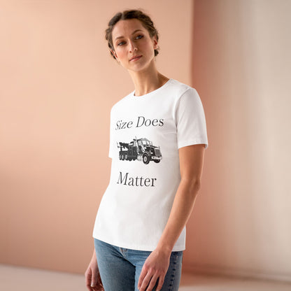 Size Does Matter Women's Short Sleeve Crewneck Tee