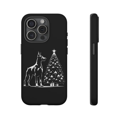 Doberman Christmas Tree iPhone Case