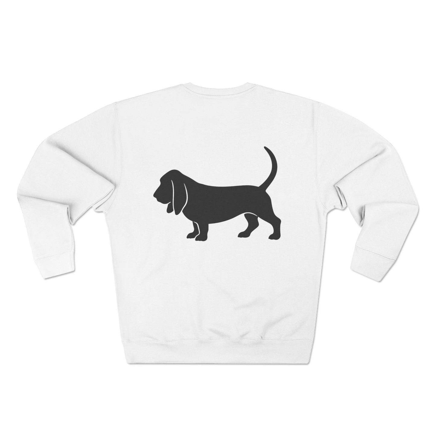 Basset Hound Silhouette Unisex Crewneck Sweatshirt
