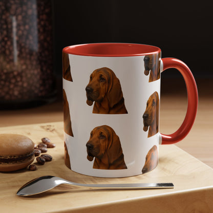 Bloodhound Head 2-Tone Coffee Mug