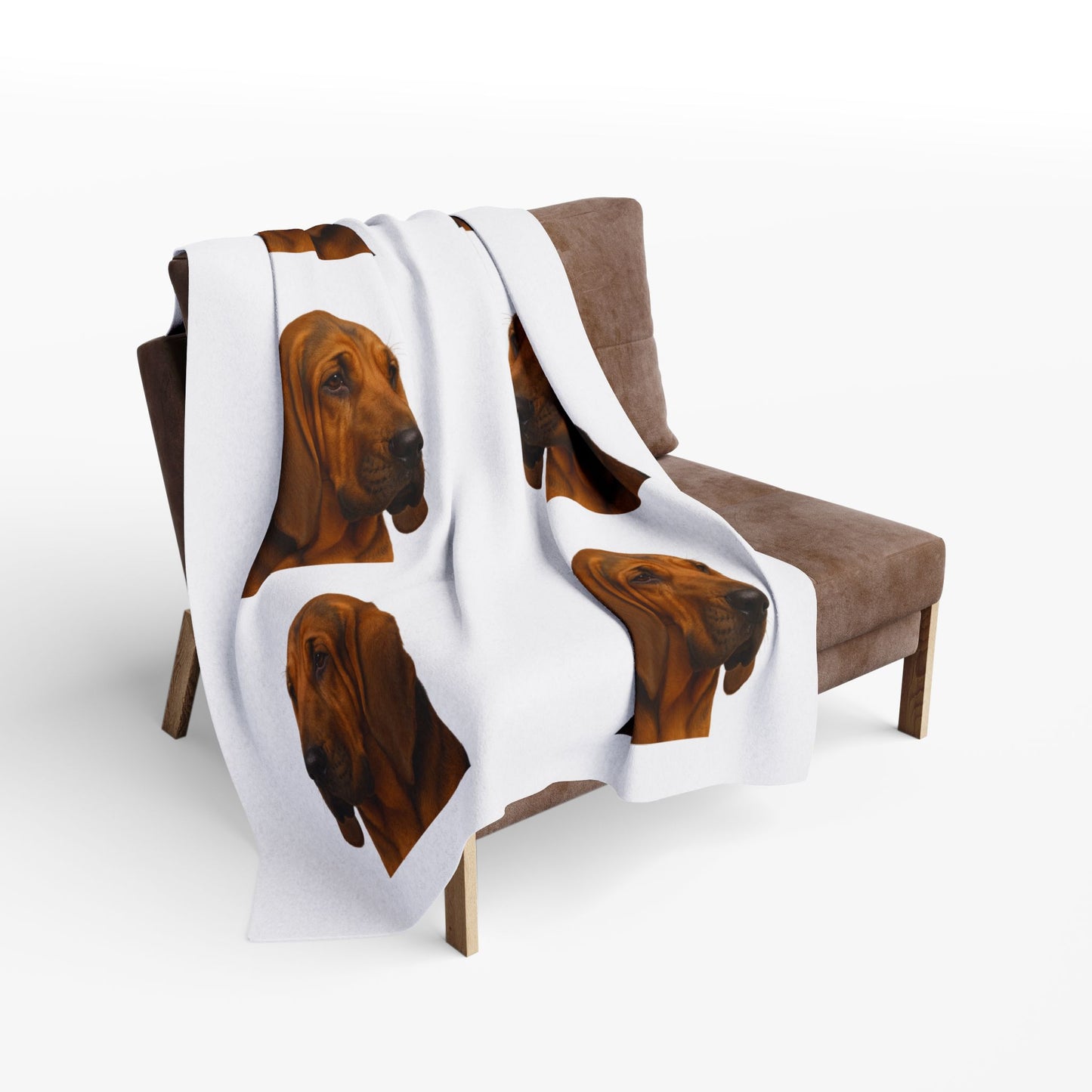 Bloodhound Head Arctic Fleece Blanket