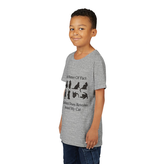 Matter Of Fact Cat Youth Unisex Short Sleeve Crewneck Tee