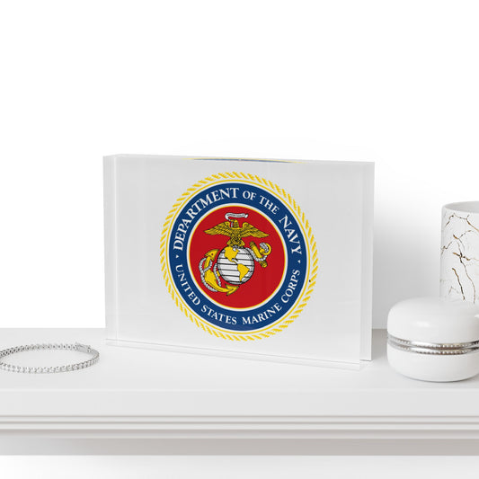 US Marine Corps Acrylic Photo Block