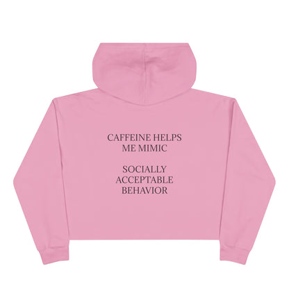 Socially Acceptable Women's Crop Hoodie