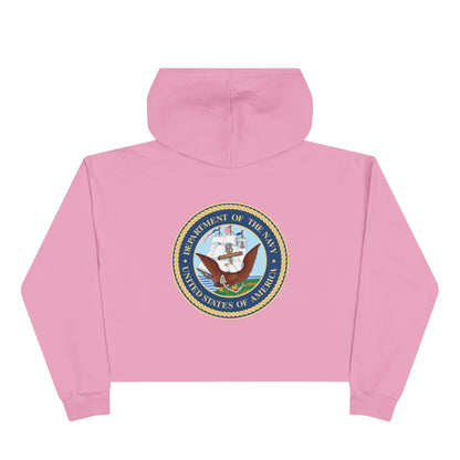 US Navy Women's Crop Hoodie