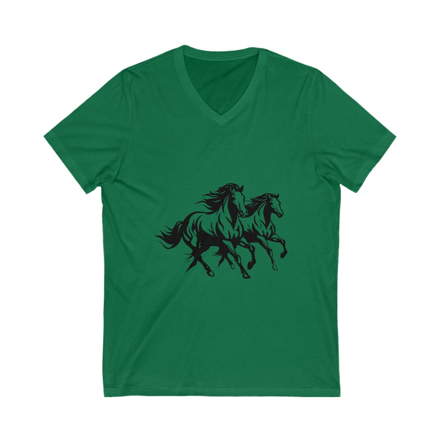 Horsin' Around Unisex Short Sleeve V-Neck Tee