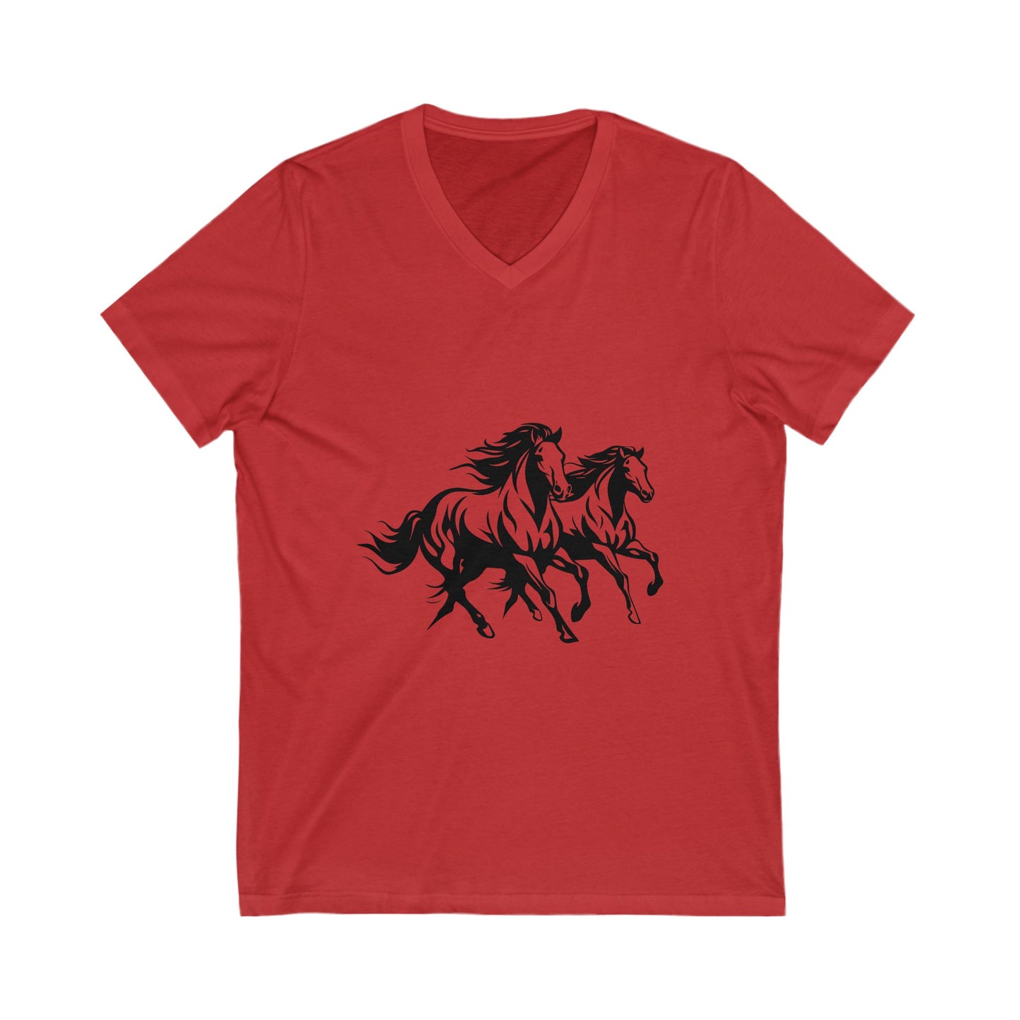 Horsin' Around Unisex Short Sleeve V-Neck Tee