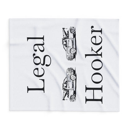 Legal H**ker Tow Truck Wheel Lift Arctic Fleece Blanket