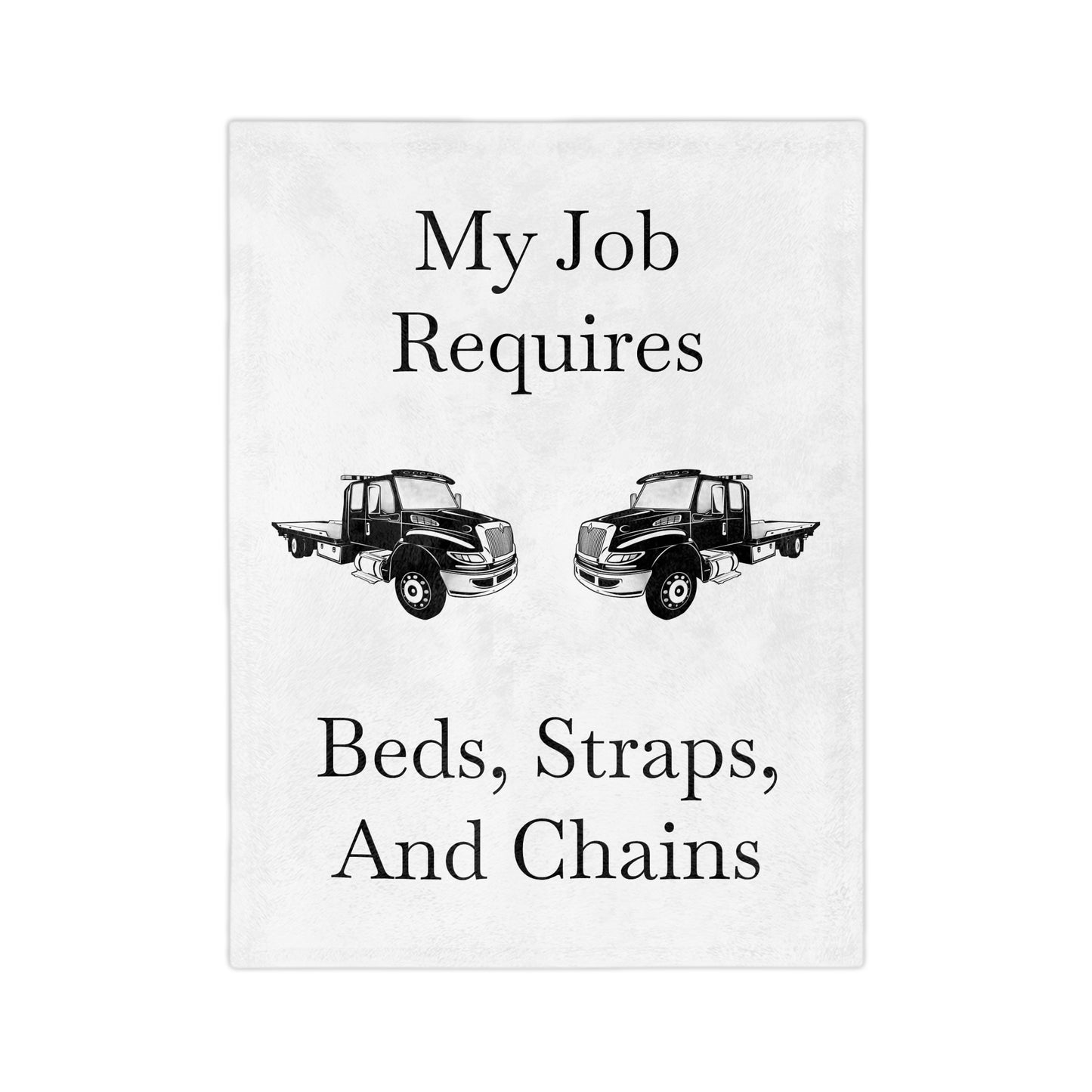 Beds, Straps, And Chains Velveteen Microfiber Blanket