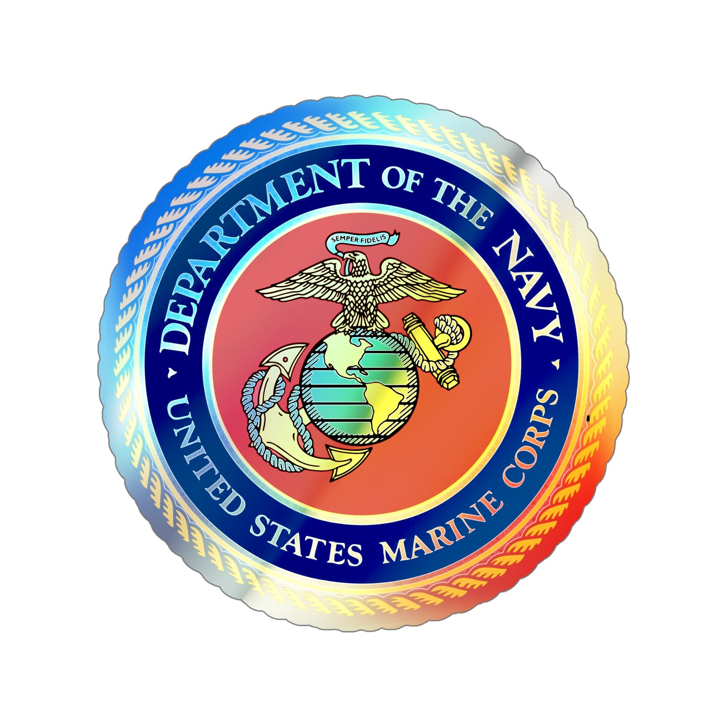 US Marine Corps Holographic Sticker