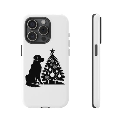 Golden Christmas Tree iPhone Case