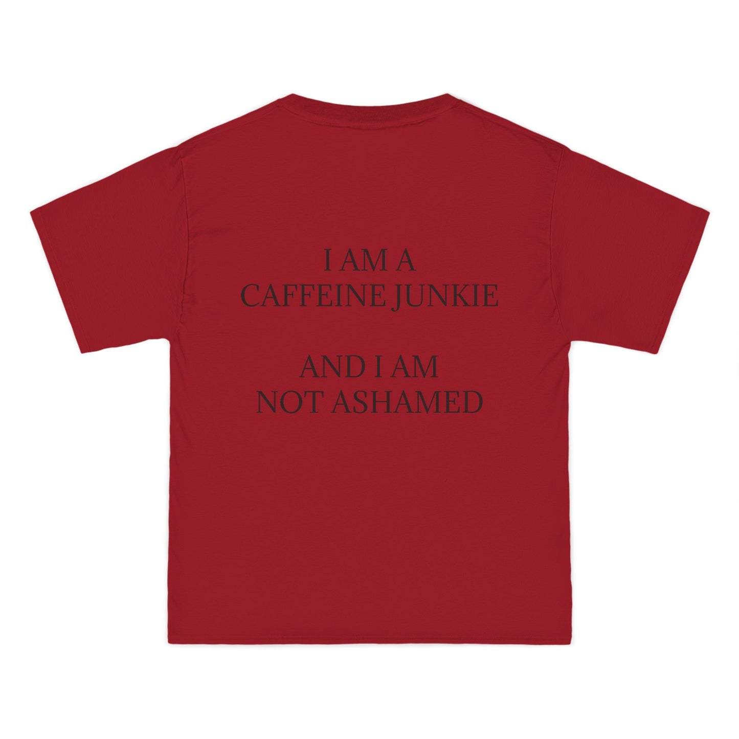 Caffeine Junkie Men's Short-Sleeve Crewneck Tee