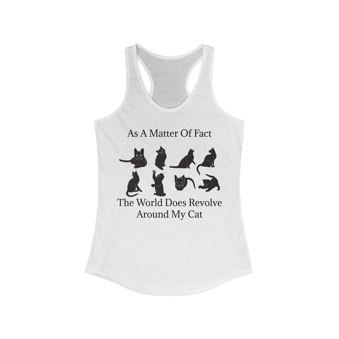 Matter Of Fact Cat Women's Racerback Tank