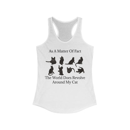 Matter Of Fact Cat Women's Racerback Tank