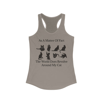 Matter Of Fact Cat Women's Racerback Tank