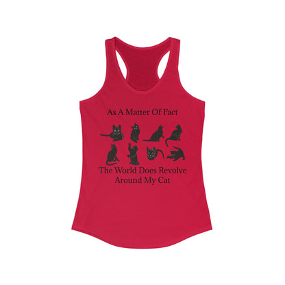 Matter Of Fact Cat Women's Racerback Tank