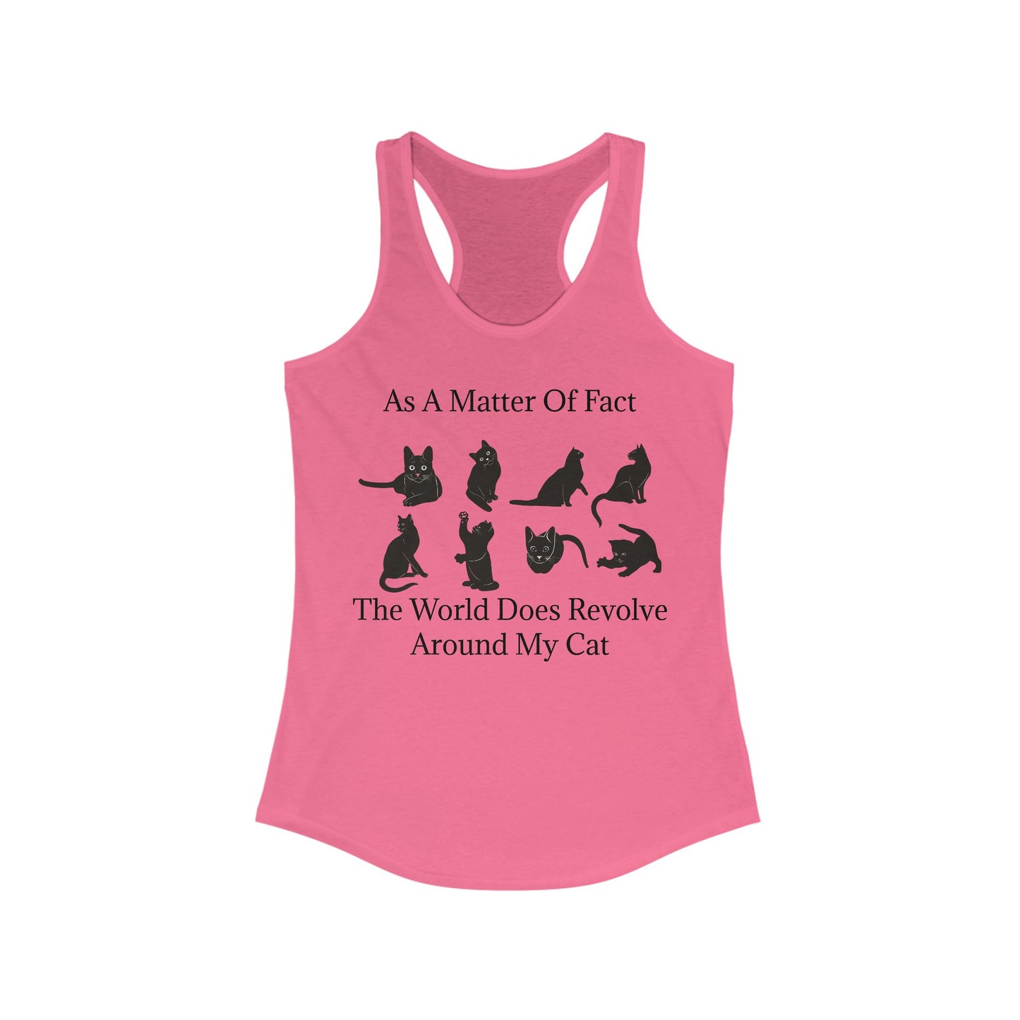 Matter Of Fact Cat Women's Racerback Tank