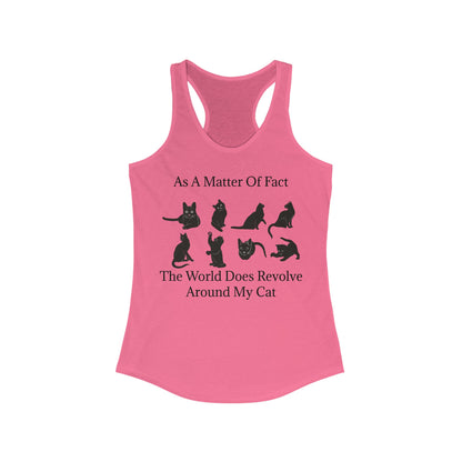 Matter Of Fact Cat Women's Racerback Tank