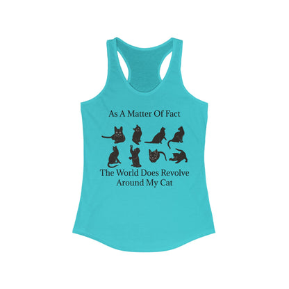 Matter Of Fact Cat Women's Racerback Tank