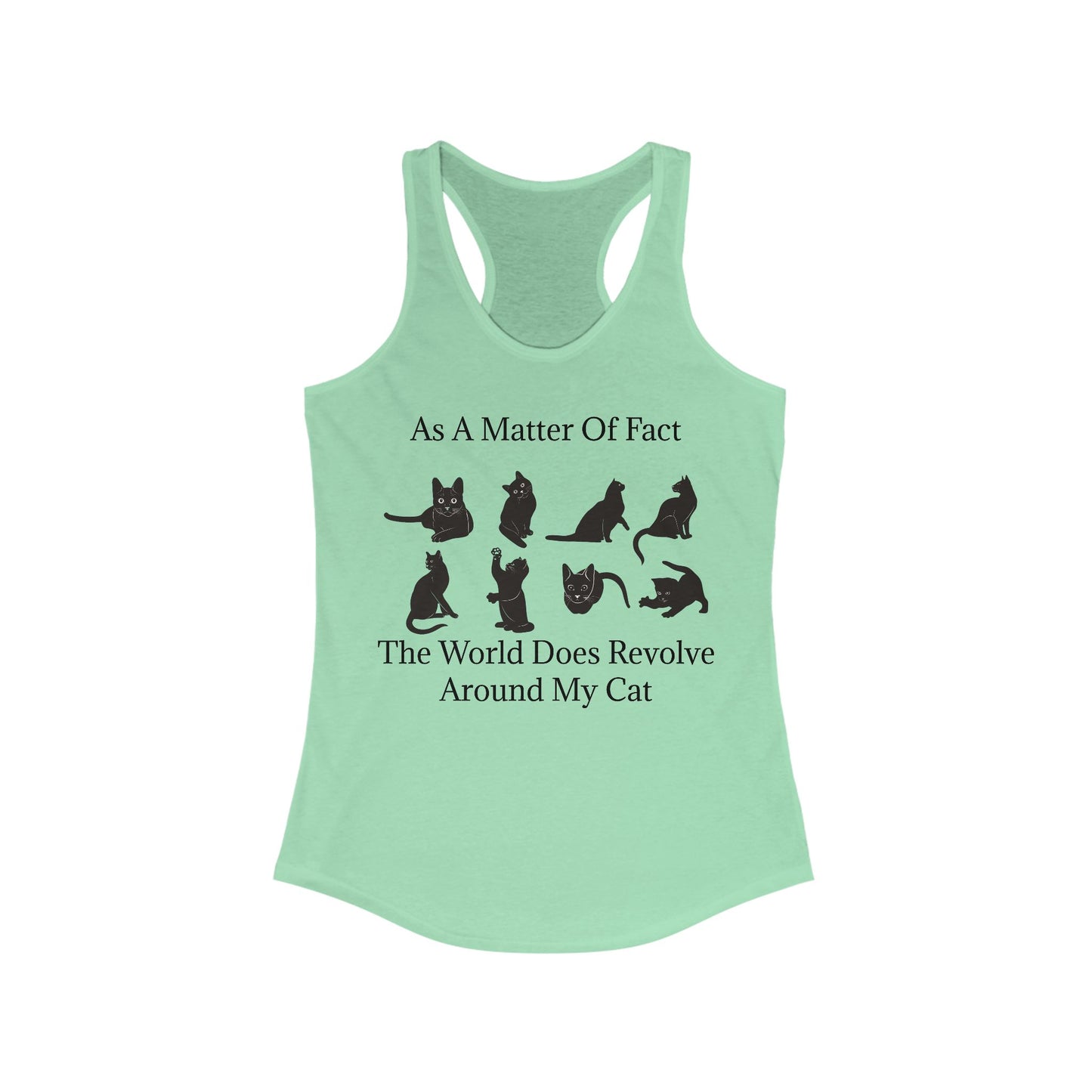 Matter Of Fact Cat Women's Racerback Tank