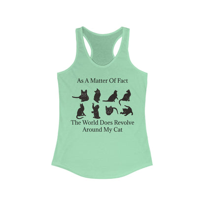 Matter Of Fact Cat Women's Racerback Tank