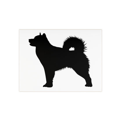 Malamute Silhouette Ceramic Photo Tile