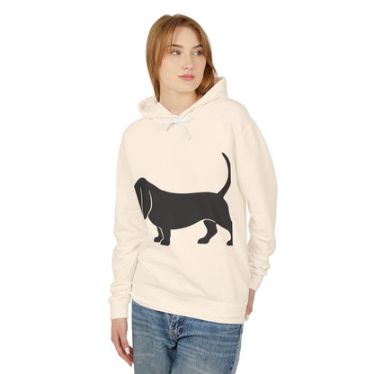 Basset Hound Silhouette Unisex Lightweight Hoodie
