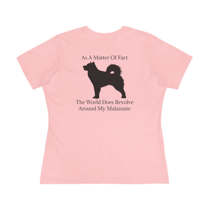 Matter Of Fact Malamute Women's Short Sleeve Crewneck Tee