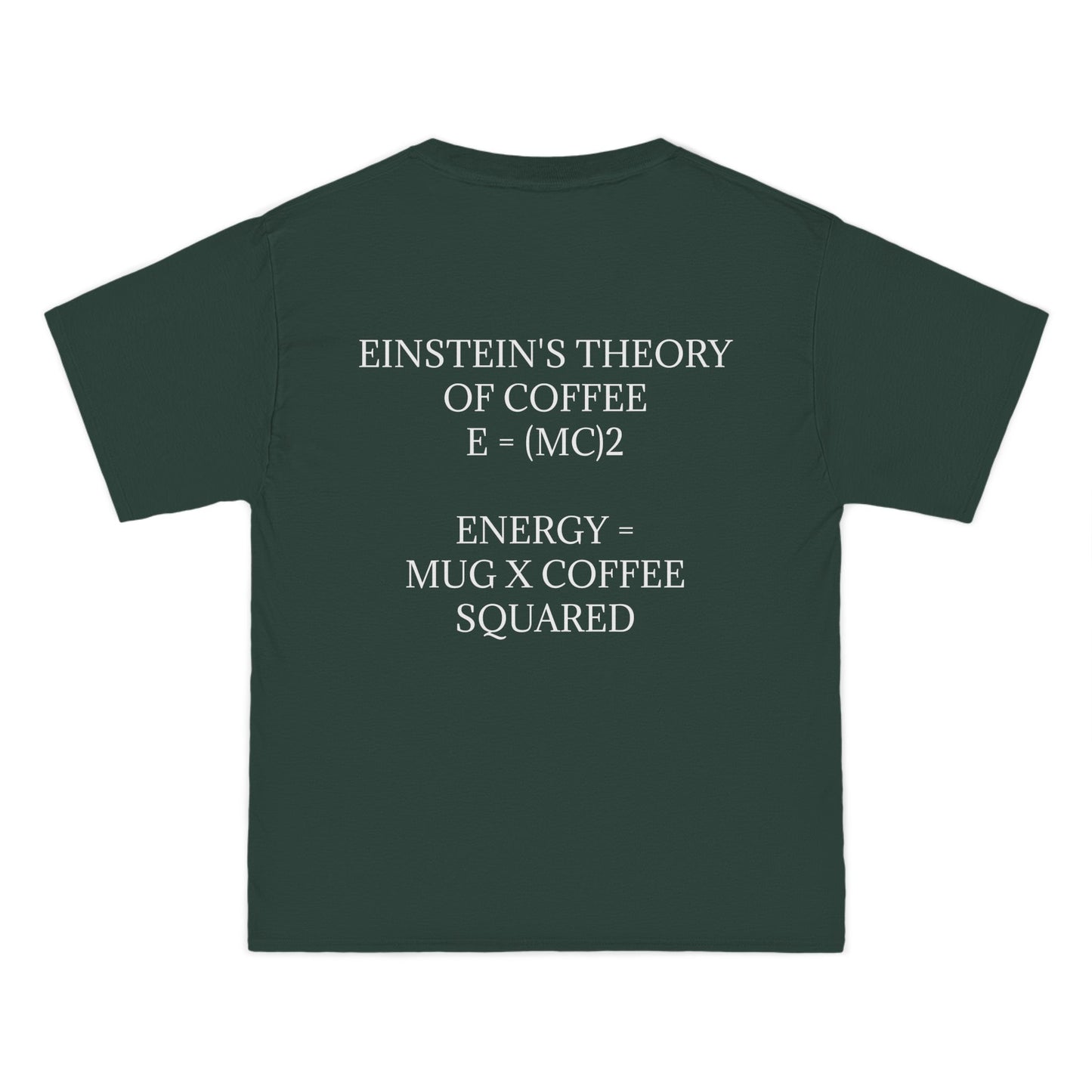 Einstein's Theory Of Coffee Men's Short-Sleeve Crewneck Tee