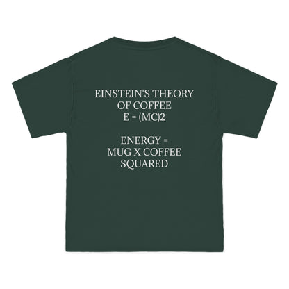 Einstein's Theory Of Coffee Men's Short-Sleeve Crewneck Tee