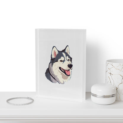 Malamute Head Acrylic Photo Block