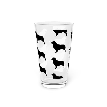 Aussie  Silhouette Drinking Glass