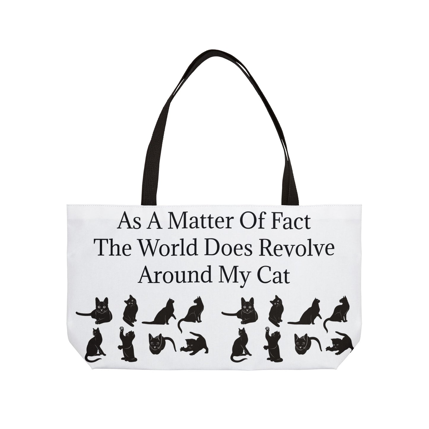 Matter Of Fact Cat Weekender Tote Bag