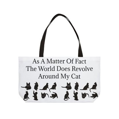 Matter Of Fact Cat Weekender Tote Bag