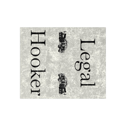Legal H**ker Heavy Tow Truck Crushed Velvet Blanket
