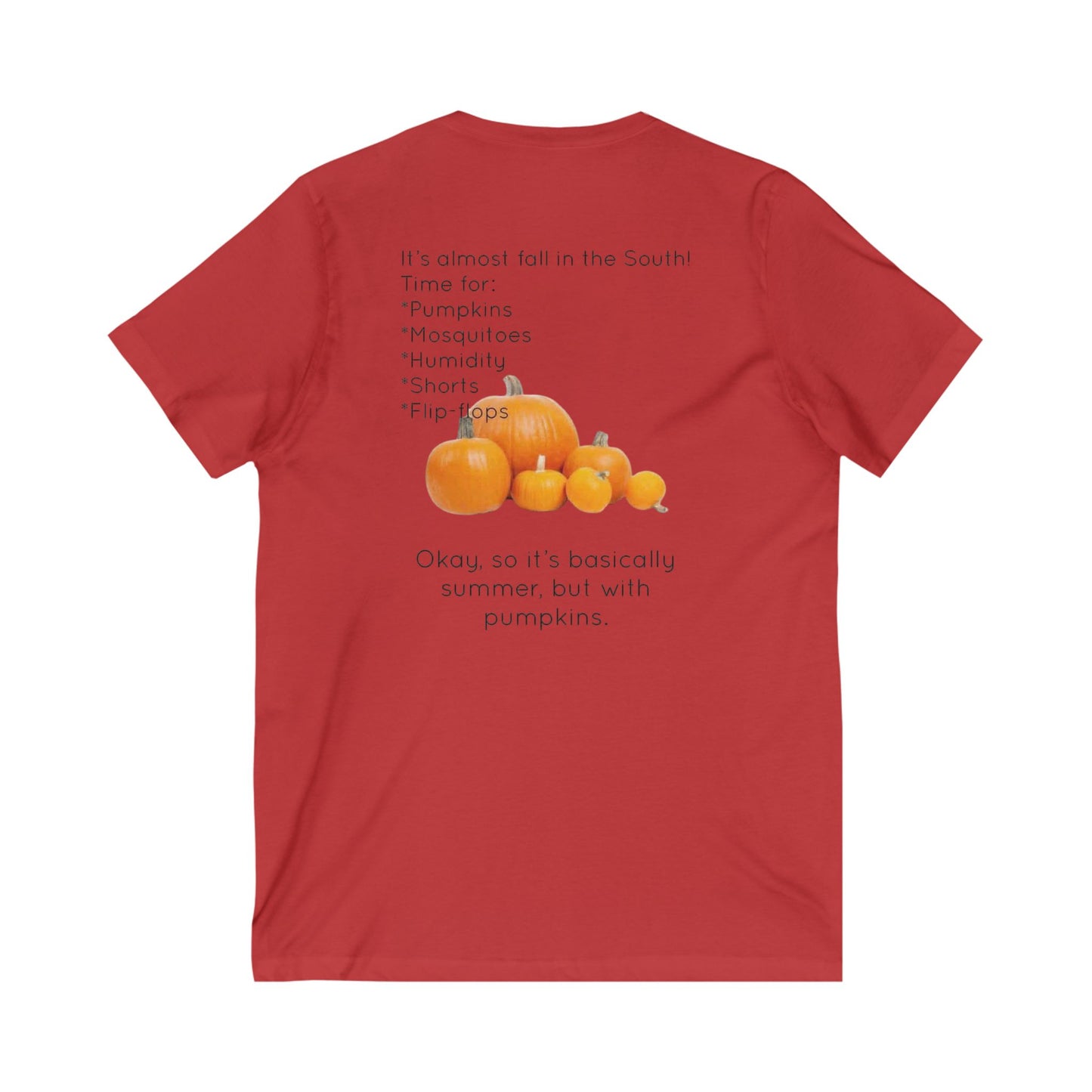 Fall In The South Unisex Short Sleeve V-Neck Tee