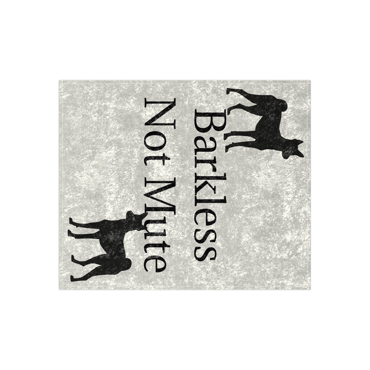 Barkless Not Mute Crushed Velvet Blanket