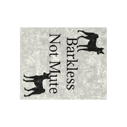 Barkless Not Mute Crushed Velvet Blanket
