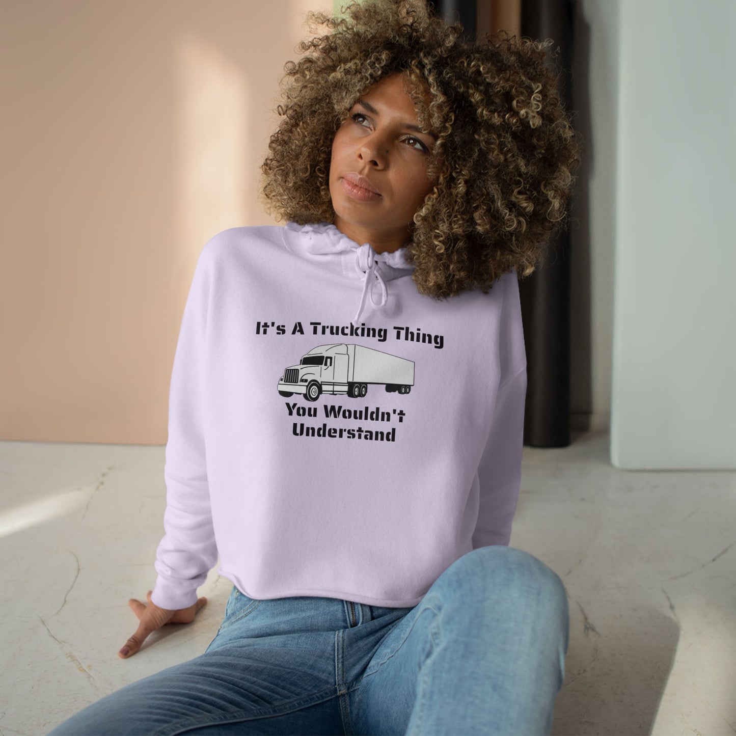 Trucking Thing Women's Crop Hoodie