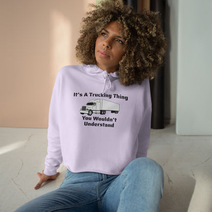 Trucking Thing Women's Crop Hoodie