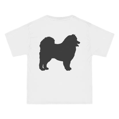 Samoyed Silhouette Men's Short-Sleeve Crewneck Tee