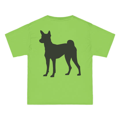 Basenji Silhouette Men's Short-Sleeve Crewneck Tee