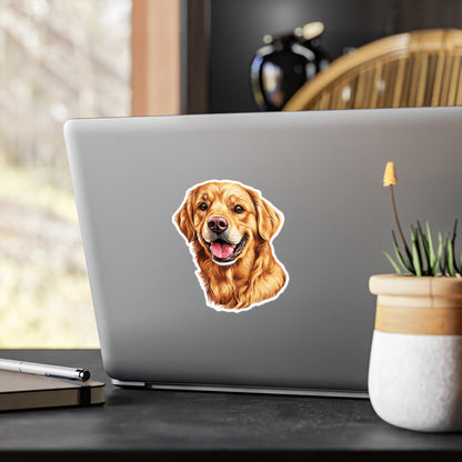 Golden Head Vinyl Decal