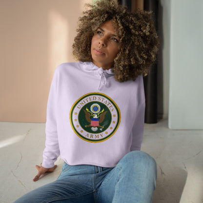 US Army Women's Crop Hoodie