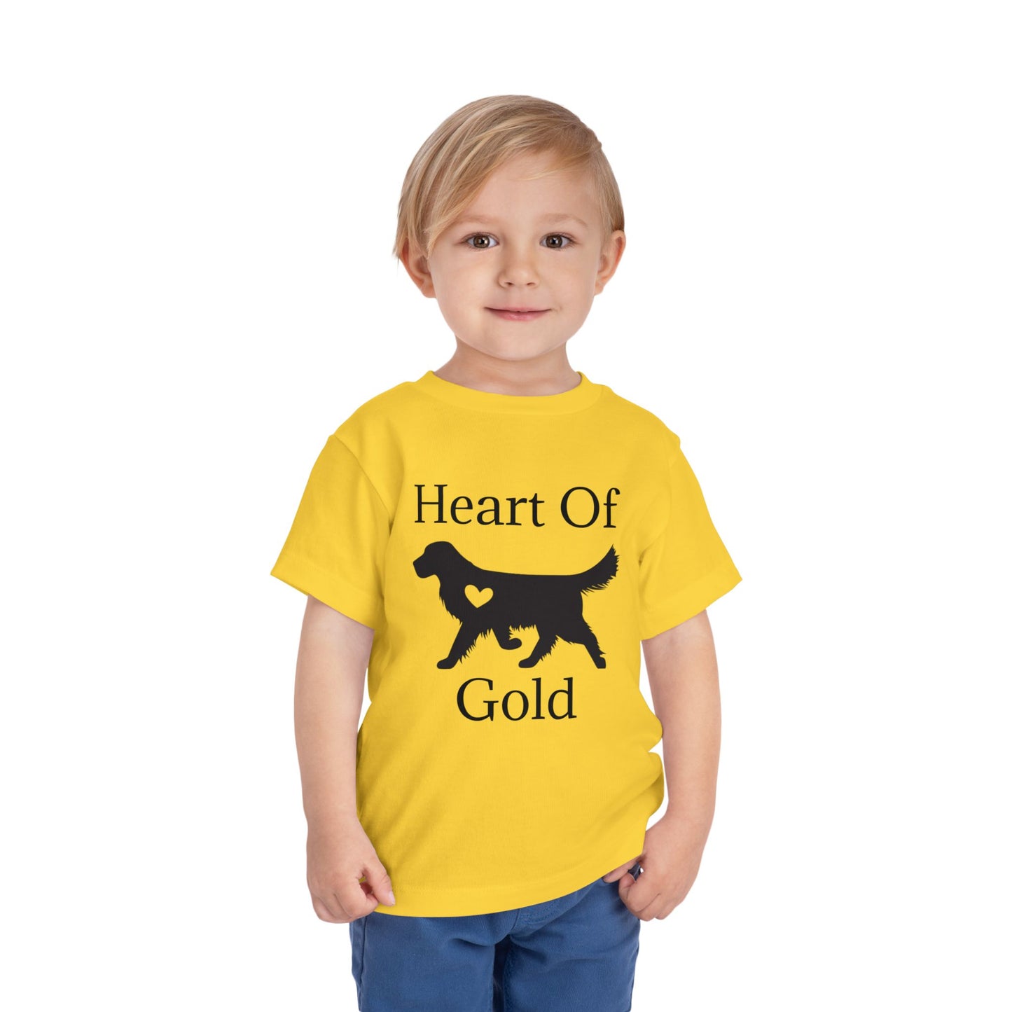 Heart Of Gold Toddler Unisex Short Sleeve Crewneck Tee