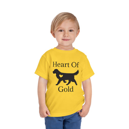 Heart Of Gold Toddler Unisex Short Sleeve Crewneck Tee